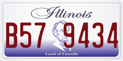 IL license plate B579434