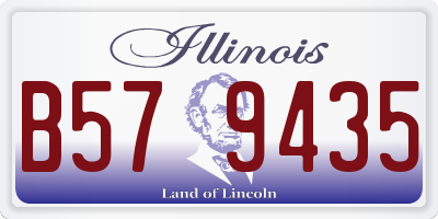 IL license plate B579435