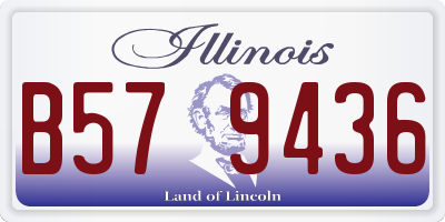 IL license plate B579436