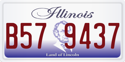 IL license plate B579437