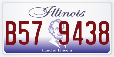 IL license plate B579438