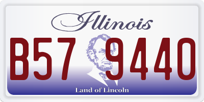 IL license plate B579440