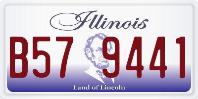 IL license plate B579441