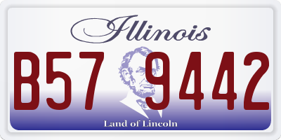 IL license plate B579442