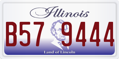 IL license plate B579444