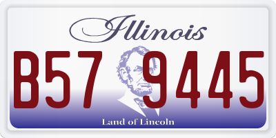 IL license plate B579445