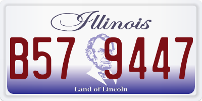 IL license plate B579447