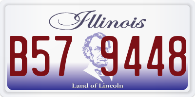 IL license plate B579448