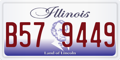 IL license plate B579449