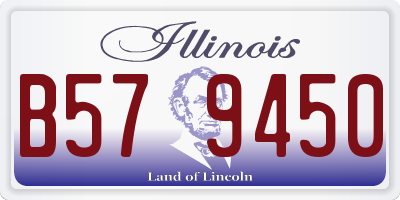IL license plate B579450
