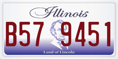 IL license plate B579451