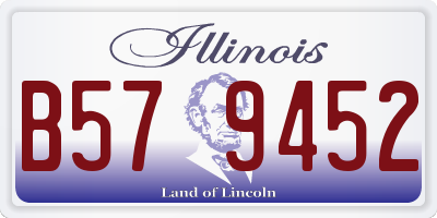 IL license plate B579452