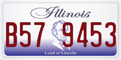 IL license plate B579453