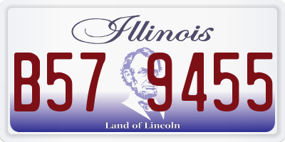 IL license plate B579455