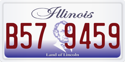 IL license plate B579459