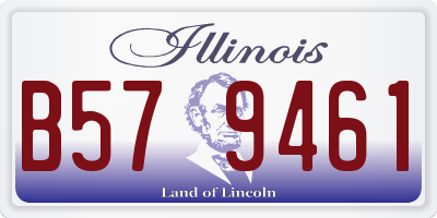 IL license plate B579461