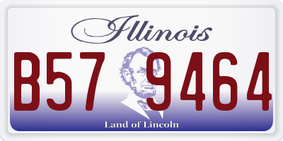 IL license plate B579464
