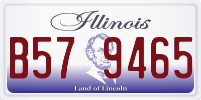 IL license plate B579465