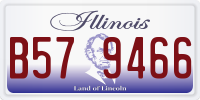 IL license plate B579466