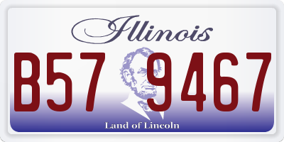 IL license plate B579467