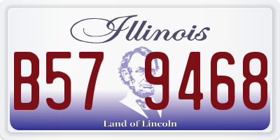 IL license plate B579468