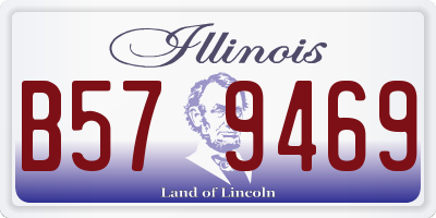 IL license plate B579469
