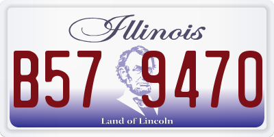 IL license plate B579470