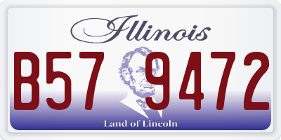 IL license plate B579472