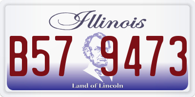 IL license plate B579473