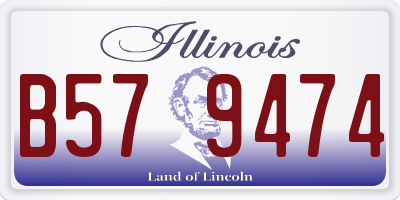 IL license plate B579474
