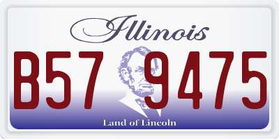 IL license plate B579475