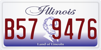 IL license plate B579476