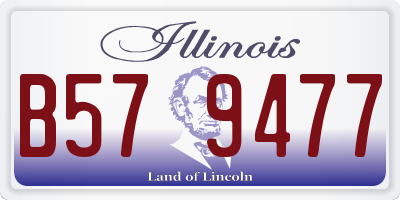 IL license plate B579477