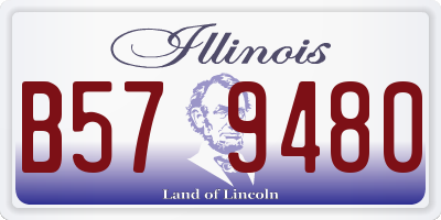 IL license plate B579480