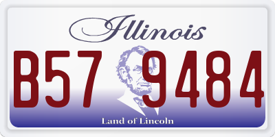 IL license plate B579484