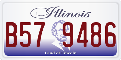 IL license plate B579486