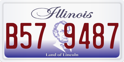 IL license plate B579487