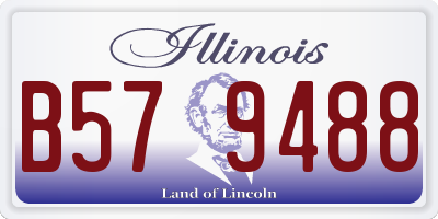 IL license plate B579488