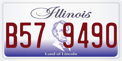 IL license plate B579490