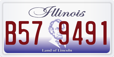 IL license plate B579491