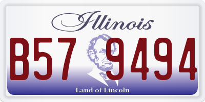 IL license plate B579494