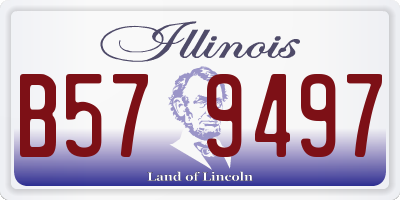 IL license plate B579497