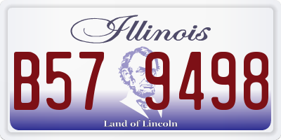 IL license plate B579498