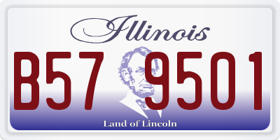 IL license plate B579501