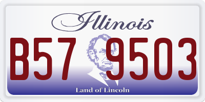 IL license plate B579503
