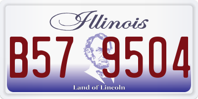 IL license plate B579504