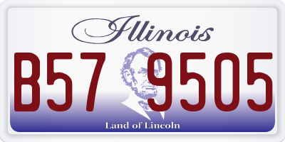 IL license plate B579505
