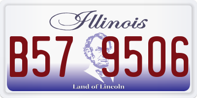 IL license plate B579506