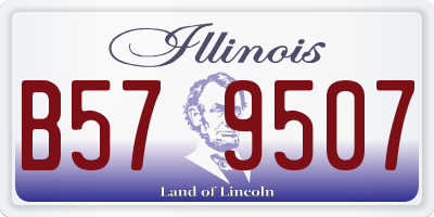 IL license plate B579507