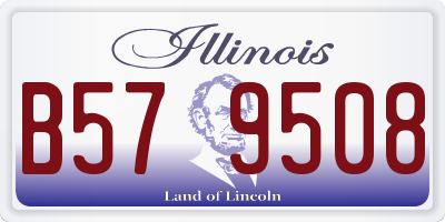 IL license plate B579508